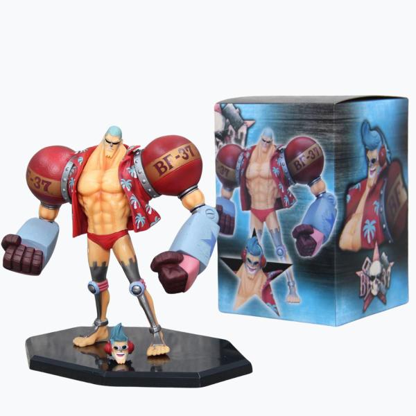 Boneco Premium One Piece - Franky com duas cabeças - Action Figure 18cm Imagem de Boneco Premium One Piece - Franky com duas cabeças - Action Figure 18cm