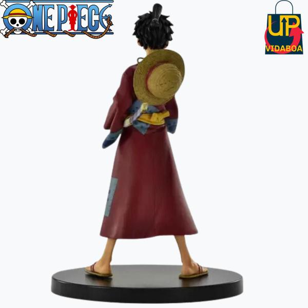 Imagem de Boneco Premium One Piece - Luffy D Monkey 17cm com kimono - na caixa action figure