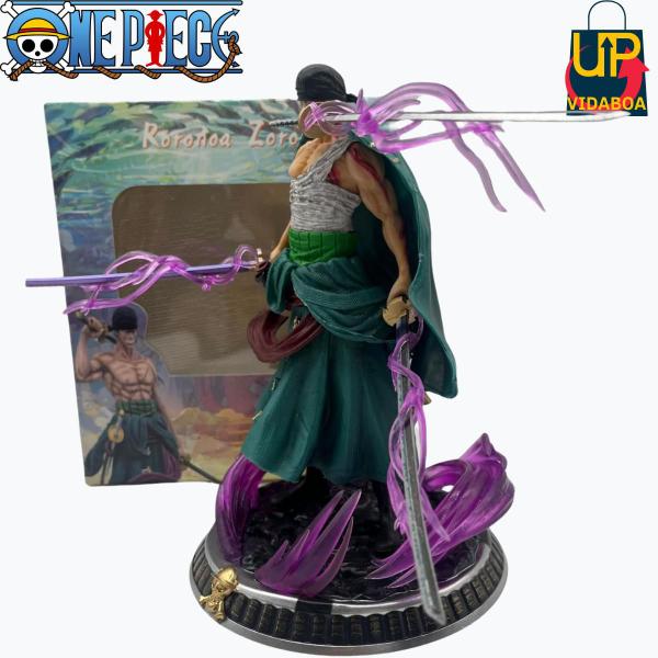 Imagem de Boneco Premium One Piece - Roronoa Zoro na base - Action Figure 20cm