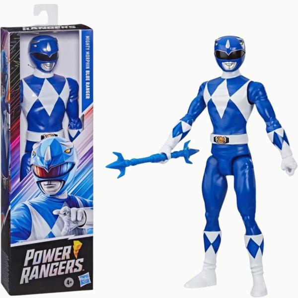 Imagem de Boneco Ranger Azul Power Rangers Mighty Morphin 30cm Hasbro