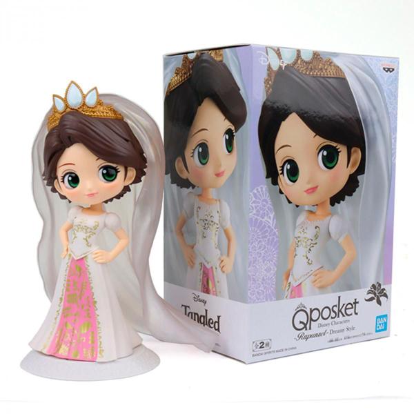 Imagem de Boneco Rapunzel Qposket Miniatura Disney Banpresto