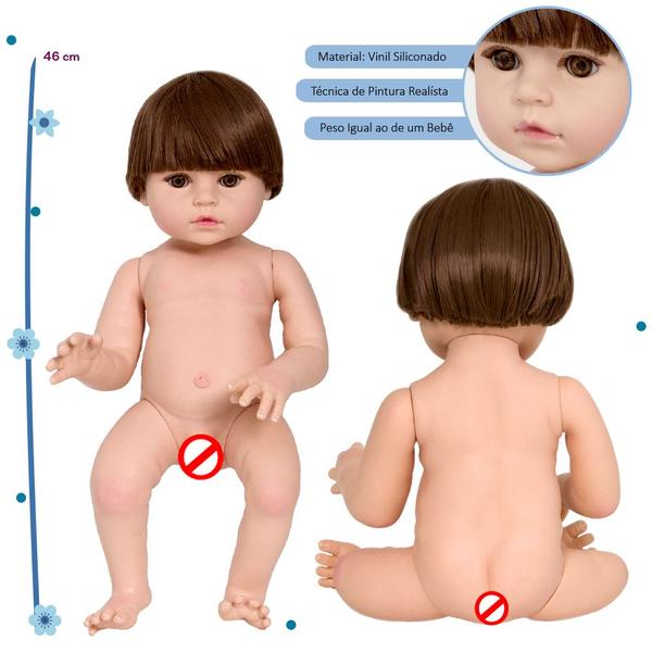 Boneco Reborn Realista Menino 46cm Enxoval Aviãozinho Fofo - Cegonha Reborn Dolls Imagem de Boneco Reborn Realista Menino 46cm Enxoval Aviãozinho Fofo