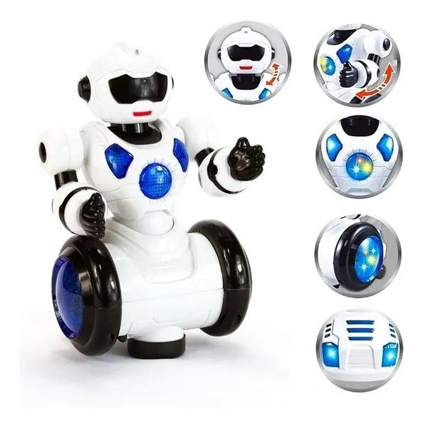 Imagem de Boneco Robô Infantil Moving Spacebot Som E Luz Polibrinq