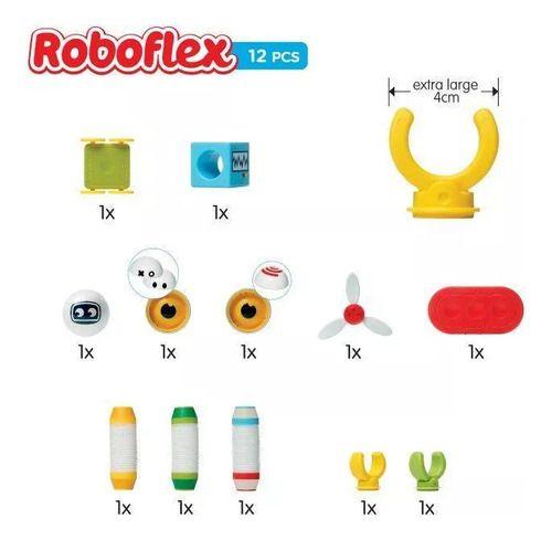 Imagem de Boneco Roboflex Brinquedo Encaixe E Montar 12 Pçs Smartmax