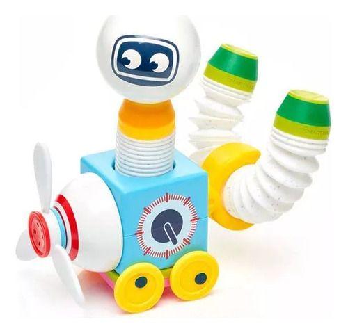 Imagem de Boneco Roboflex Brinquedo Encaixe E Montar 12 Pçs Smartmax