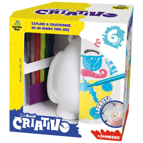 Boneco Sam Pedagogico 12 cm De Pintura Com Canetinhas Lavavel Para Bebes - Samba Toys Imagem de Boneco Sam Pedagogico 12 cm De Pintura Com Canetinhas Lavavel Para Bebes - Samba Toys