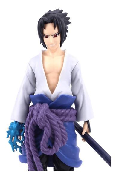 Imagem de Boneco Sasuke Uchiha Naruto Shippuden Action Figure Figura Miniatura 18cm