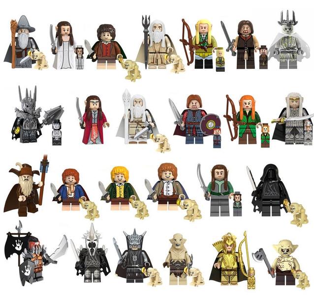 Boneco senhor dos aneis hobbit blocos de montar - BLOCO DE MONTAR Imagem de Boneco senhor dos aneis hobbit blocos de montar