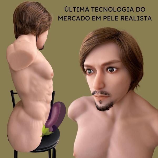 Imagem de Boneco Sexual Realista Cyberskin Sexy Doll Homem Logan Barba