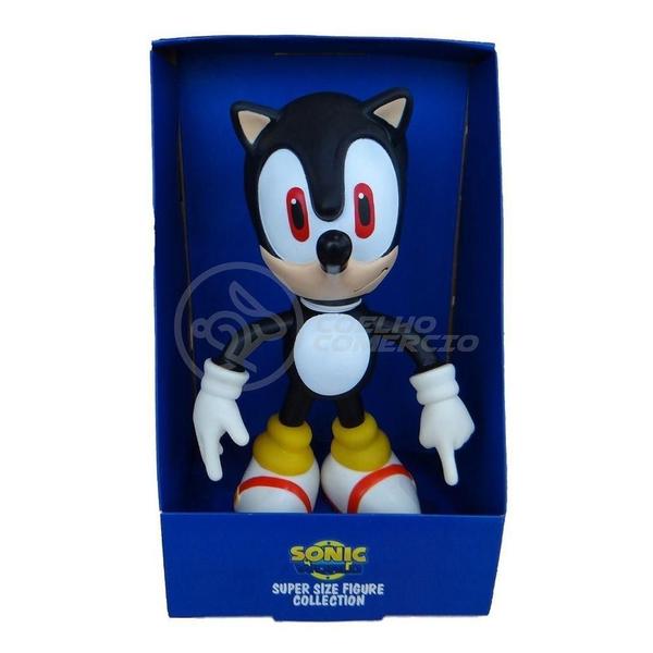 Imagem de Boneco Shadow Sonic Black Preto Super Size 23Cm - Sonic