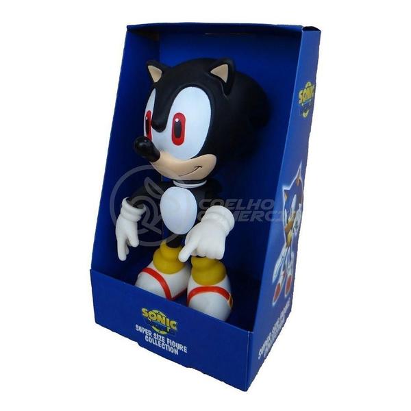 Imagem de Boneco Shadow Sonic Black Preto Super Size 23Cm - Sonic