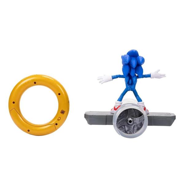 Imagem de Boneco Sonic 15cm Articulado Com Carrinho De Controle Remoto - Candide