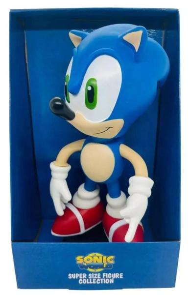 Imagem de Boneco Sonic 23Cm Vinil Articulado Brinquedo Boneco Sonic