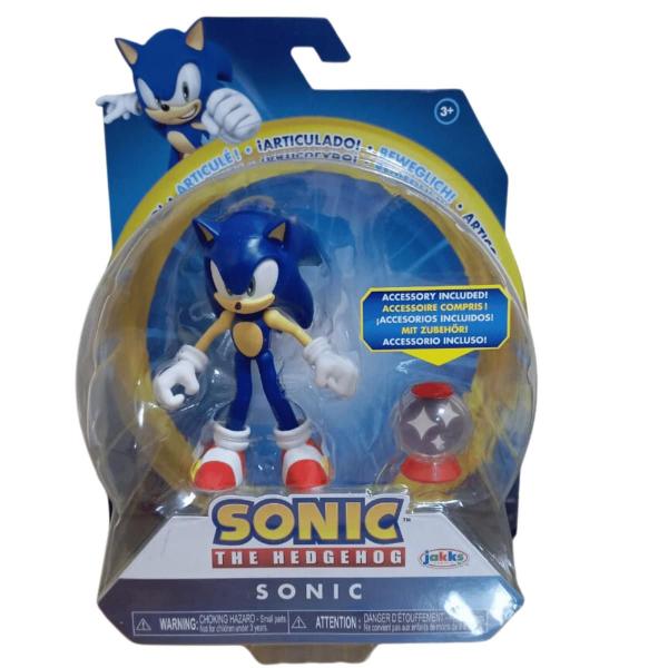 Imagem de Boneco Sonic de 10cm c/ Acessório Sonic The Hedgehog Sunny