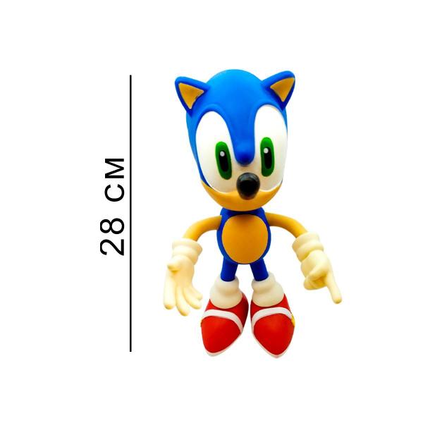 Imagem de Boneco Sonic Grande Brinquedo Articulado 28cm Collection