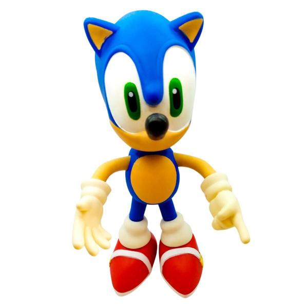 Imagem de Boneco Sonic Grande Brinquedo Articulado 28Cm Collection