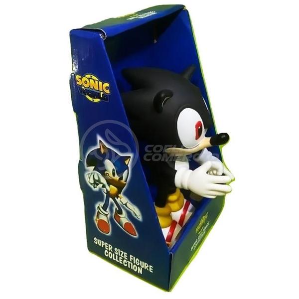 Imagem de Boneco Sonic Preto Grande Super Size 23Cm - Sonic