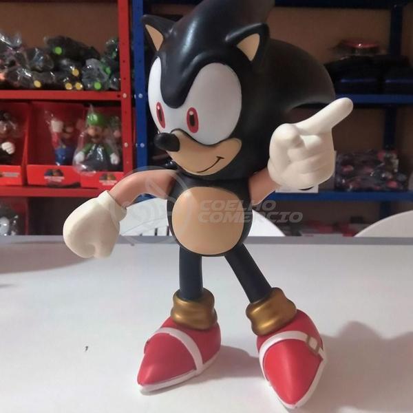 Imagem de Boneco Sonic Preto Grande Super Size 23Cm - Sonic