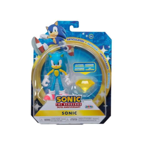 Imagem de Boneco Sonic The Hedgehog Articulado 10cm Sonic