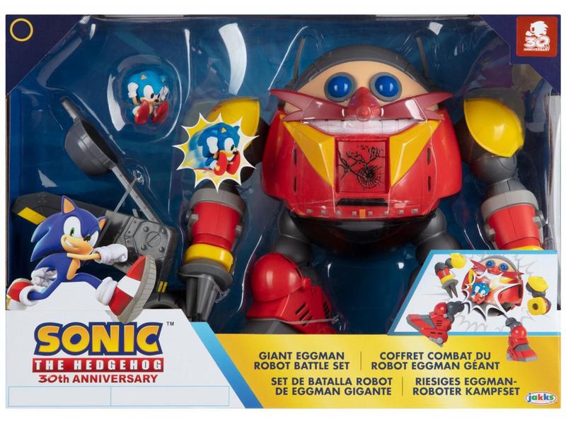 Imagem de Boneco Sonic The Hedgehog Giant Eggman Robot - Battle Set com Acessório 2 Unidades Candide