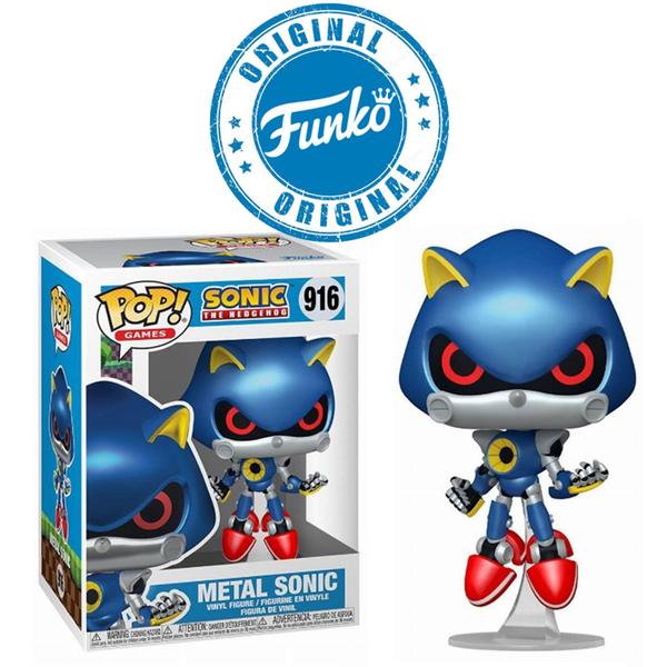 Imagem de Boneco Sonic The Hedgehog Metal Sonic Pop Funko 916 - 889698705837