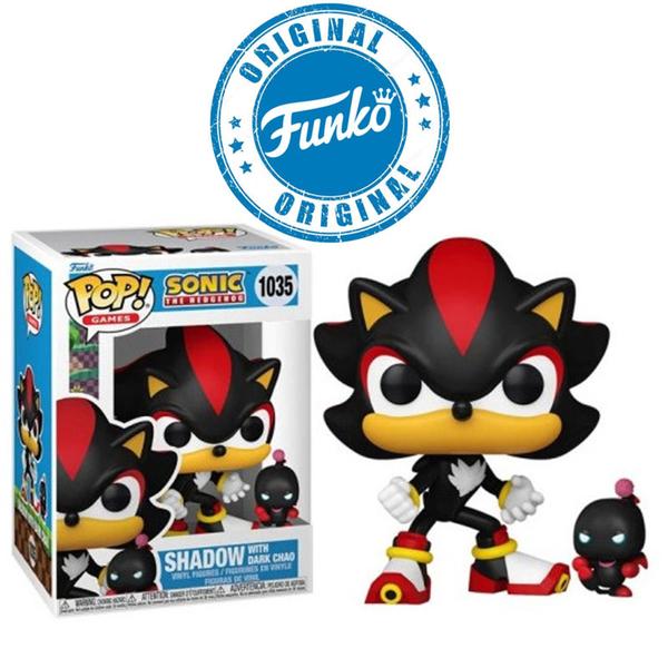 Imagem de Boneco Sonic The Hedgehog Shadow With Dark Chao Pop Funko 1035