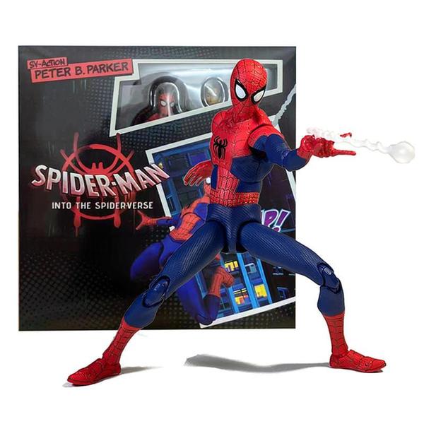 Imagem de Boneco Spider Man  Action Figure Articulado Marvel Homem Aranha Brinquedo Colecionavel Com Acessorios Moveis Marvel