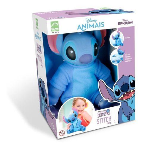 Imagem de Boneco Stitch 34,5cm Coleção Amor De Filhote Roma - 5175