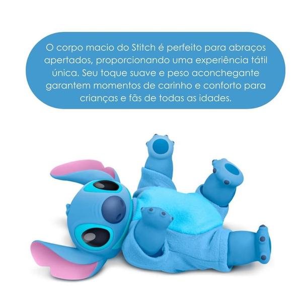 Imagem de Boneco Stitch Baby Disney Vinil Macio 32cm C/ Acess. - Roma