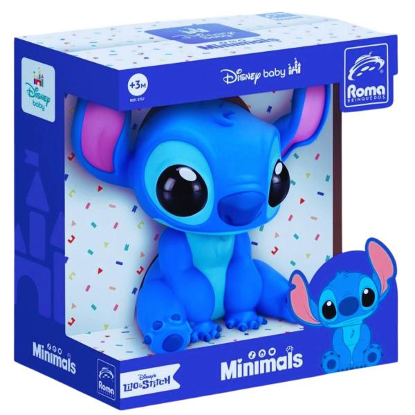 Imagem de Boneco Stitch Baby Minimals Brinquedo Infantil Vinil Disney