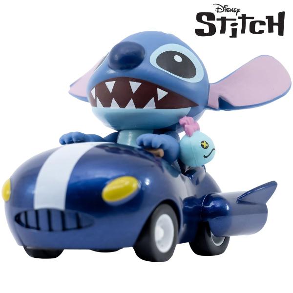 Imagem de Boneco Stitch Com Veículo De Fricção Colecione Carrinho Azul - 4391 Sunny