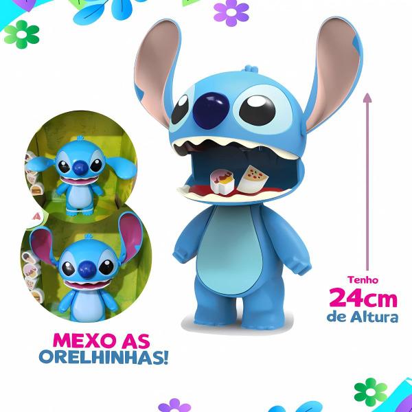 Imagem de Boneco Stitch Disney Articulado Azul Elka 19cm