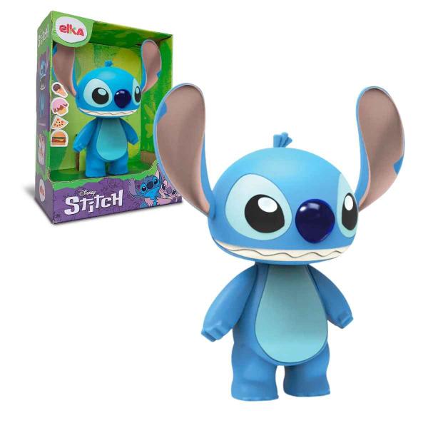 Boneco Stitch Ou Angel 25cm Original Disney Elka Articulado Abre E Fecha A Boca Crianças +3 Anos Imagem de Boneco Stitch Ou Angel 25cm Original Disney Elka Articulado Abre E Fecha A Boca Crianças +3 Anos
