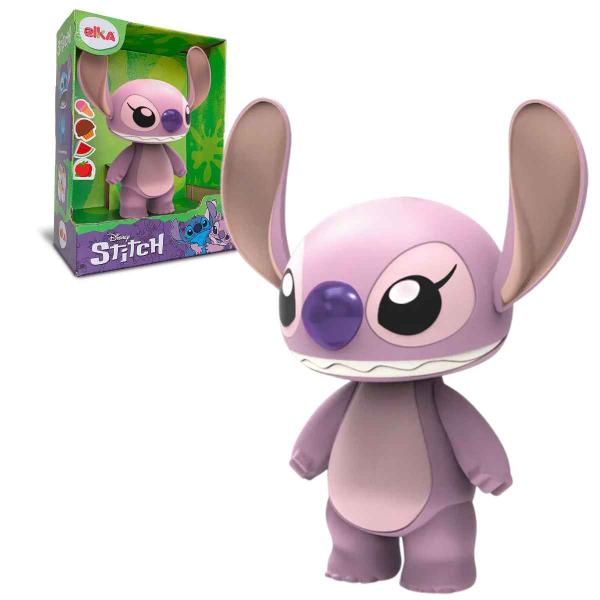 Imagem de Boneco Stitch Ou Angel 25cm Original Disney  Elka  Articulado Abre E Fecha A Boca Crianças +3 Anos