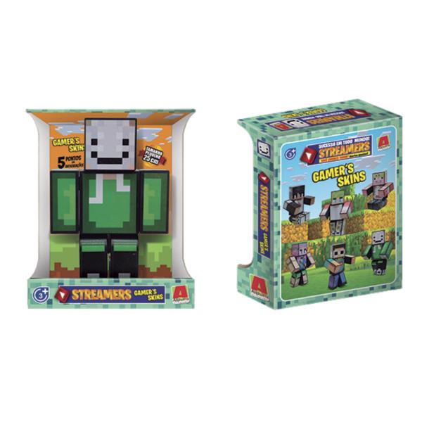 Boneco Streamers - Dreams 25cm - Minecraft - Algazarra Imagem de Boneco Streamers - Dreams 25cm - Minecraft - Algazarra