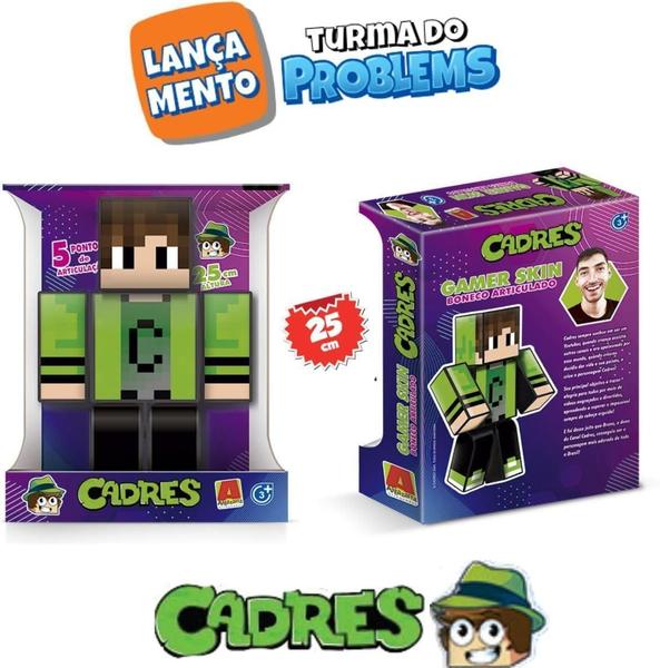 Imagem de Boneco Streamers Minecraft Cadres 25Cm - Algarra 3.03.1289