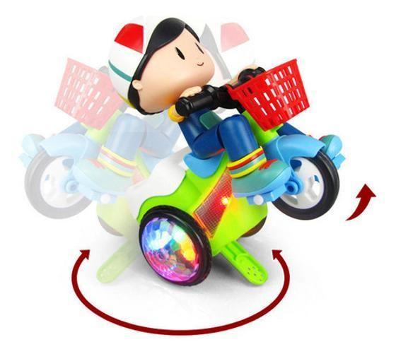 Imagem de Boneco Stunt Bicycle Alegria Total YIJUN Verde 3 anos