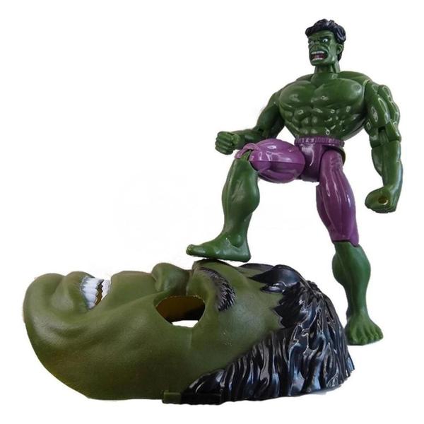 Imagem de Boneco Super Heróis 1 Boneco 25Cm + 1 Mascara Personag:Hulk