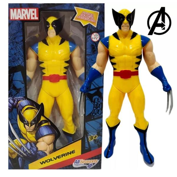 Imagem de Boneco Super Heróis Marvel Wolverine Articulado Brinquedo Infantil