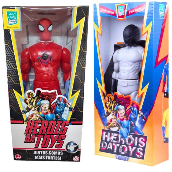 Imagem de Boneco Super Heróis Vingador Homem Infantil Aranha E Combate  Kit Bonecos 42 Articulados Super Toys
