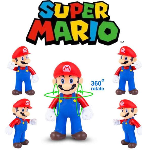 Imagem de Boneco Super Mario Bros 30Cm Articulador Coleçao Model:Mario