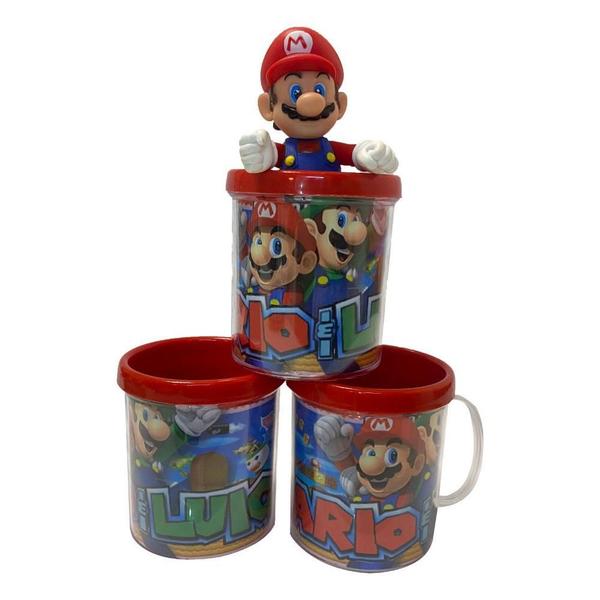 Imagem de Boneco Super Mario Bros Com Caneca Personalizada