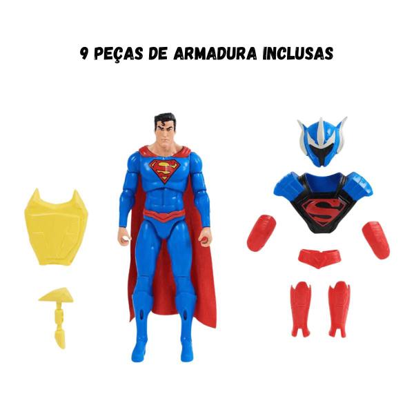 Imagem de Boneco Superman Homem de Aço de 30cm com Acessórios DC 3385