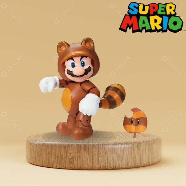 Imagem de Boneco Tanuki Mario 10cm Coleção Super Mario 04200C - Sunny