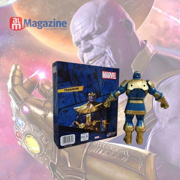 Imagem de Boneco Thanos 22cm Articulado Brinquedo Marvel Vingadores