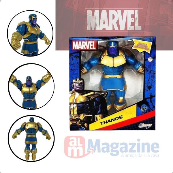 Imagem de Boneco Thanos 22cm Articulado Brinquedo Marvel Vingadores