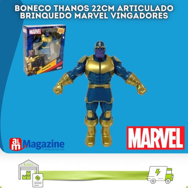 Imagem de Boneco Thanos 22cm Articulado Brinquedo Marvel Vingadores