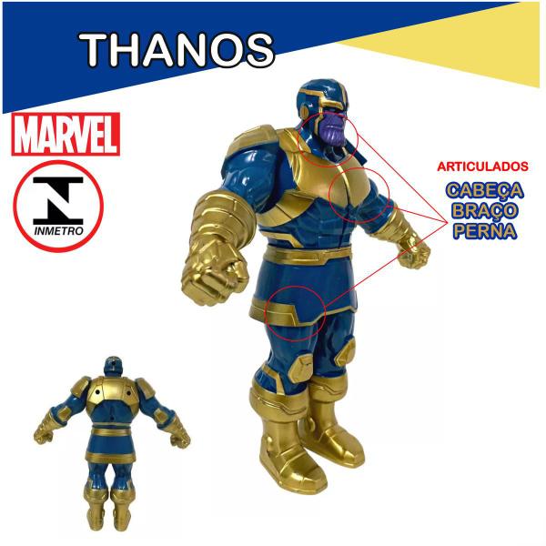 Imagem de Boneco Thanos Articulado Brinquedo Marvel Vingadores Grande