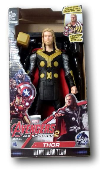 Imagem de Boneco Thor Avengers Infantil 30cm Com Led