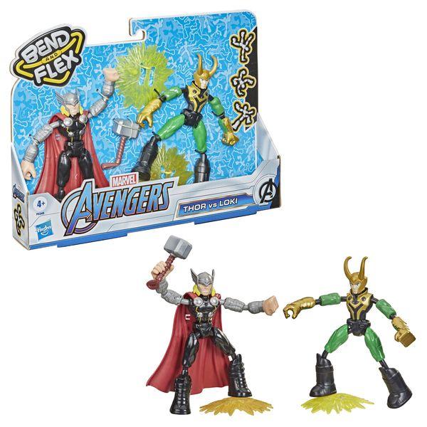 Imagem de Boneco Thor Vs Loki Bend Flex - Hasbro F0245